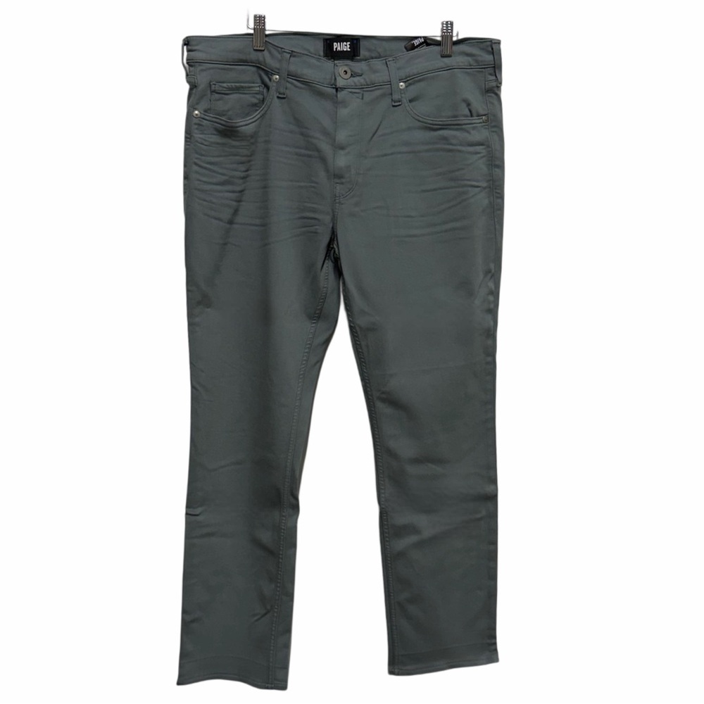Green Slim Fit Lennox Jeans - PAIGE